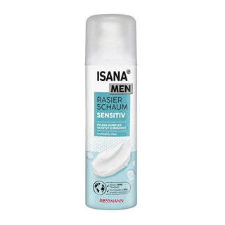 Isana Men Shaving Foam for Sensitive Skin: Anti-Irritation, Dermatologically Tested - 10.14 fl oz Isana Men Shaving Foam: Sensitive Skin, Anti-Irritation shaving foam sensitive skin, men's shaving cream, shaving cream for sensitive skin, Isana shaving foam, dermatologically tested shaving foam, shaving cream anti-irritation, sensitive skin shaving product, shaving foam, sensitive skin, men's shaving, anti-irritation, dermatologically tested, skin calming, razor burn relief, ingrown hair prevention, grooming