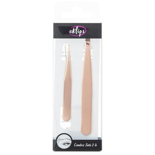 Eklips 2-Piece Tweezer Set for Precise Hair Removal - Eyebrow Grooming, Facial Hair Removal Tools Eklips 2-Piece Tweezer Set for Eyebrow & Facial Hair Grooming tweezer set, hair removal tools, eyebrow grooming, facial hair removal, personal grooming, precision hair removal, grooming essentials, beauty tools, cosmetics