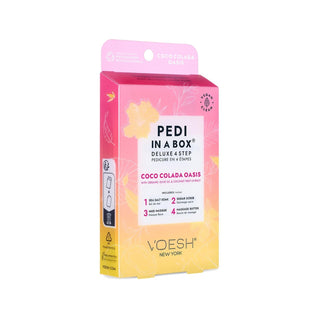 Voesh New York Deluxe Pedicure Kit - 4-Step Coco Colada Pedicure Set for Salon-Quality Foot Care at Home Voesh New York Deluxe Pedicure Kit - Coco Colada pedicure kit, deluxe pedicure set, Voesh New York, at-home pedicure, 4-step pedicure, Coco Colada pedicure, foot care, nail care, beauty products, self-care, relaxation, luxury pedicure, pampering