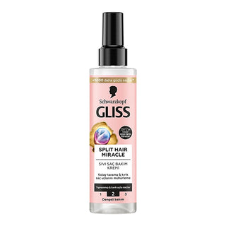 Gliss Split Hair Miracle Hair Repair Serum - 200ml, Nourishes & Repairs Damaged Hair with Ionic Complex & Grape Seed Oil Gliss Split Hair Miracle Serum - Repairs & Nourishes Damaged Hair hair repair serum, split end treatment, hair nourishment product, Ionic Complex hair care, Grape Seed Oil hair benefits, hair care, damaged hair repair, hair treatment, hair serum, hair nourishment, Gliss, hair products
