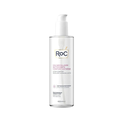 RoC Micellar Cleansing Water - Gentle Makeup Remover for Sensitive Skin, 400ml