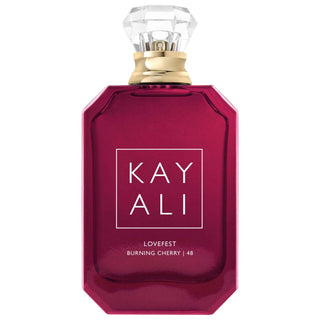 Kayali LOVEFEST BURNING CHERRY 48 Eau de Parfum | Warm, Spicy, Sweet Gourmand Fragrance with Black Cherry & Palo Santo Kayali LOVEFEST Burning Cherry Perfume | Warm & Spicy Eau de Parfum LOVEFEST BURNING CHERRY, Kayali perfume, Eau de Parfum, Warm Spicy fragrance, Sweet Gourmand perfume, Black Cherry perfume, Palo Santo fragrance, Long-lasting perfume, Luxury perfume, Women's fragrance, perfume for women, spicy perfume, gourmand scent, black cherry scent, palo santo, rose damascena, warm fragrance, fragranc
