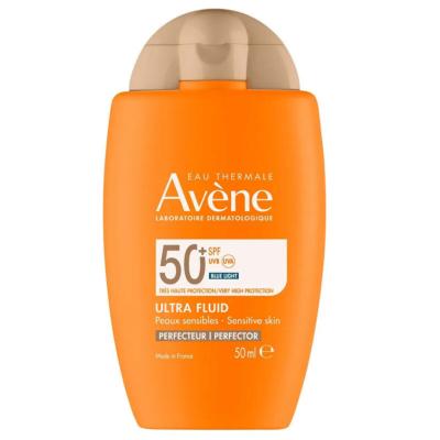 Avene Ultra Fluide Perfector SPF50+ Tinted Sunscreen for Sensitive Skin | Color Correcting & High UVA/UVB Protection