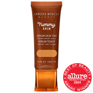 Yummy Skin Soothing Serum Skin Tint Foundation with Peptides + Ceramides - Hydrating Makeup for Natural Dewy Coverage Yummy Skin Tinted Serum Foundation - Hydrating Makeup tinted serum foundation, hydrating makeup, vegan collagen peptides, ceramides skincare, squalane for skin hydration, natural dewy coverage, anti-aging makeup, skincare in makeup, liquid foundation, radiant finish, cruelty-free cosmetics, gluten-free makeup, paraben-free, sulfate-free, phthalate-free, mature skin solutions, everyday makeup