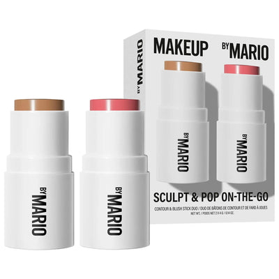 Mario Mini Sculpt & Pop On-The-Go Contour and Blush Makeup Set - Limited Edition, Cruelty-Free, Portable Cosmetics for N