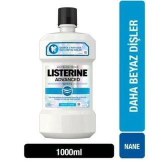 Listerine Advanced White Mouthwash for Oral Care and Teeth Whitening - 1L Listerine Advanced White Mouthwash - Oral Care & Teeth Whitening Listerine Advanced White, Mouthwash, Teeth Whitening, Oral Care, Fluoride Mouthwash, Oral Hygiene, Whitening Mouthwash, Advanced Oral Care, Essential Oils, Non-Abrasive Whitening, Protective Shield, Fluoride, Deep Cleaning, Daily Oral Care, Healthy Smile