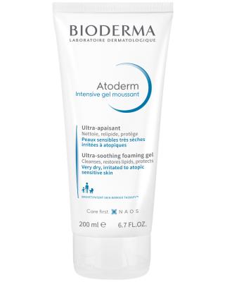 Bioderma Atoderm Intensive Foaming Gel - Gentle, Dermatologically Tested Cleanser for Dry & Sensitive Skin Bioderma Atoderm Intensive Foaming Gel - Gentle Cleanser for Dry Skin Bioderma Atoderm Intensive Foaming Gel, Gentle foaming gel cleanser, Dry and sensitive skin care, Dermatologically tested skincare, Hypoallergenic cleanser, Paraben-free, Soap-free, Moisturizing cleanser, Sensitive skin solution, Skincare for dry skin, Gentle skincare, Non-irritating cleanser