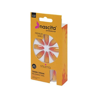 Nascita Premium Artificial Nails Stiletto Colorful Nail Extensions 24-Piece Set Nascita Premium Stiletto Artificial Nails - Colorful Nail Extensions Artificial nails, Nail extensions, Stiletto nails, Colorful nails, Premium nail tips, Nail beauty enhancements, Fashion nail designs, Easy nail styling, Nail accessories, Beauty products, Cosmetic nails, Nail fashion