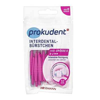 Prokudent ISO 0 Interdental Brush - 32 Pieces for Effective Oral Hygiene and Dental Care