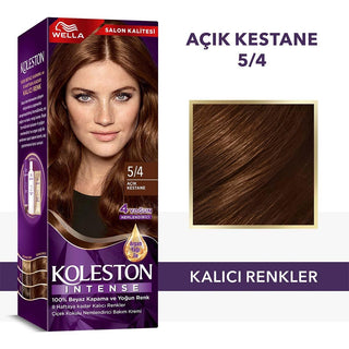 wella koleston intense hair color 5/4 light chestnut, wella hair dye kit components Wella Koleston Intense Hair Color 5/4 - Light Chestnut | 100% Gray Coverage Wella Koleston Intense Hair Color 5/4 | Light Chestnut wella, hair-color, intense-color, argan-oil, permanent-hair-dye, beauty-products, 100-gray-coverage, moisturizing-hair-care, ai-generated, light-chestnut