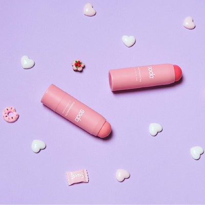 SODA Lip & Cheek Jel Allõk 102 Fingers Crossed: Natural Buildable Cream Blush Stick for Lips & Cheeks - Easy Application
