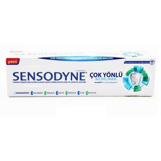 sensodyne advanced whitening toothpaste tube, sensodyne advanced whitening toothpaste on a dental brush Sensodyne Advanced Whitening Toothpaste - Multi-Protection | 75ml Sensodyne Advanced Whitening Toothpaste 75ml sensodyne, toothpaste, whitening, oral-care, multi-protection, sensitive-teeth, adults, daily-use, ai-generated, dental-hygiene