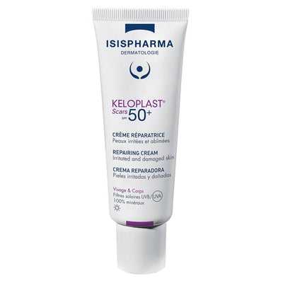 Isis Pharma Keloplast Scars SPF 50+ Cream: Advanced Scar Repair & Sun Protection - Paraben & Fragrance-Free, High SPF Sc