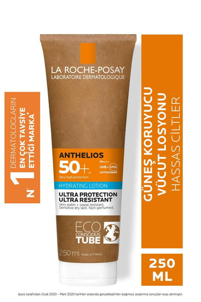 La Roche-Posay Anthelios SPF 50 Sunscreen Lotion: High UVA/UVB Protection, Fragrance-Free & Non-Comedogenic for Sensitiv