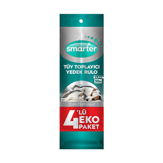 smarter pet hair remover roller pack, smarter pet hair remover close up, smarter pet hair remover in use Smarter Pet Hair Remover Roller - 4 Pack | Easy Clean for Pet Owners and Families Smarter Pet Hair Remover Roller - 4 Pack smarter, pet-hair-remover, roller-pack, cleaning-supplies, pet-owners, family-friendly, lint-roller, home-cleaning, easy-use, ai-generated