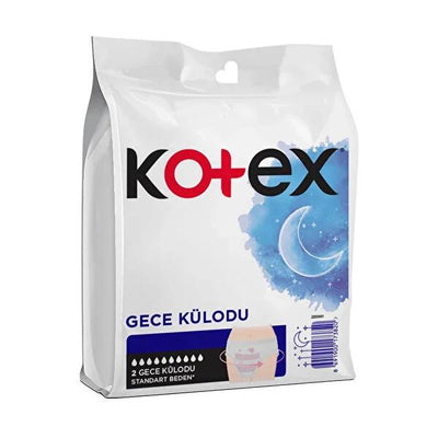 Kotex Overnight Period Pants - Heavy Flow Night Protection, Leak-Proof Disposable Underwear for Women, Secure & Comforta