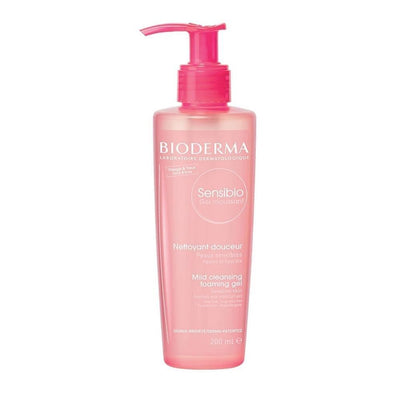 Bioderma Sensibio Foaming Gel Cleanser for Sensitive Skin - Gentle Makeup Remover & Moisturizer
