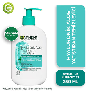 Garnier Hyaluronic Aloe Vera Facial Cleanser: Hydrating, Soothing Vegan Face Wash for Sensitive Skin - Sulfate-Free, 8.45 fl oz Garnier Hyaluronic Aloe Cleanser | Hydrating Vegan Face Wash hyaluronic acid cleanser, aloe vera facial cleanser, vegan face wash, sulfate-free cleanser, hydrating face wash, soothing facial cleanser, sensitive skin cleanser, Garnier cleanser, face wash, cleanser, facial cleanser, hyaluronic acid, aloe vera, glycerin, vegan, sulfate-free, hydrating, soothing, sensitive skin, skin c