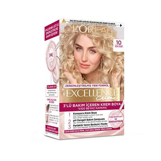 L'Oréal Paris Excellence Creme Hair Dye - 100% Grey Coverage, Nourishing Hyaluronic Acid Formula L'Oréal Paris Excellence Creme Hair Dye - 100% Grey Coverage Hair dye, Creme hair color, Hyaluronic acid hair care, At home hair coloring, Grey hair coverage, L'Oréal Paris, Excellence Creme, Hair care, Beauty products, Hair coloring, Salon quality hair dye