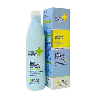 CeceMed Silk Hair Conditioner for Dry & Damaged Hair - Moisturizing & Nourishing - 300ml CeceMed Silk Conditioner for Dry Hair Repair hair conditioner, dry hair care, damaged hair repair, CeceMed Silk Conditioner, moisturizing hair conditioner, hair moisturizer, hair repair, CeceMed Silk, nourishing conditioner, hair care, hair repair products