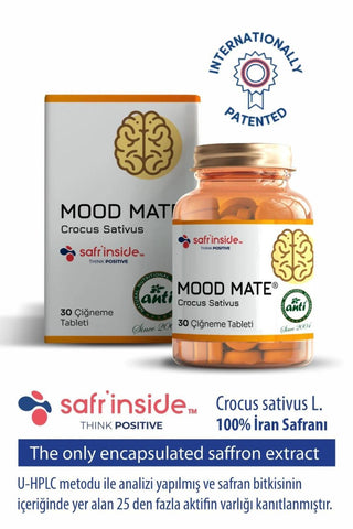 Mood Mate: Natural Saffron Extract Chewable Tablets for Enhanced Mood & Stress Relief - Fast Absorption, 30mg Safr'Inside® per Dose Mood Mate Saffron: Natural Mood Support & Stress Relief Tablets Saffron extract supplement, Mood support tablet, Natural mood enhancer, Chewable saffron tablet, Stress relief supplement, Safr'inside saffron extract, Anxiety relief supplement, Saffron supplement, Mood Mate, Natural anxiety relief, Saffron extract, Mood support, Natural mood, Chewable tablet, Stress relief, Safr'
