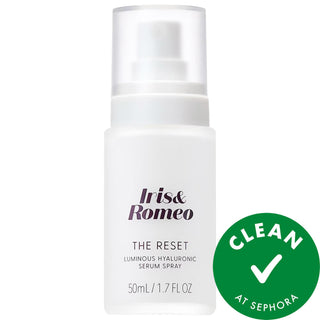 Mini The Reset Luminous Hyaluronic Acid & Niacinamide Serum Spray: Hydrate, Plump & Glow | Vegan, Cruelty-Free Mini The Reset Serum Spray: Hyaluronic Acid, Niacinamide - Glow! hyaluronic acid serum, niacinamide serum, serum spray moisturizer, luminous skin serum, vegan skincare, cruelty-free skincare, hydrating serum, skin plumping serum, glow serum, serum for dry skin, hyaluronic acid, niacinamide, ceramides, hydrating, plumping, soothing, luminous, radiant, vegan, cruelty-free, skincare, serum, face mist,