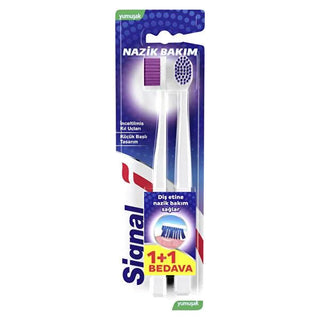 Signal Gentle Gum Care Toothbrush - Soft Bristle Design for Sensitive Gums, Recommended by Dentists Signal Gentle Gum Care Toothbrush - Soft Bristle for Sensitive Gums soft toothbrush, gentle gum care, dental recommended toothbrush, effective plaque removal, comfortable brushing, oral care, sensitive gums, toothbrush, manual toothbrush, dental care, gum care, plaque removal