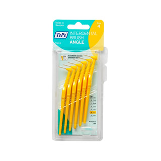 TePe Angel 0.7mm Interdental Brushes - 6 Pack | Yellow Gentle Gum Cleaning Brush for Tight Spaces & Orthodontic Appliances TePe Angel Interdental Brush 0.7mm - Clean Tight Spaces TePe interdental brush, 0.7 mm interdental brush, yellow interdental brush, interdental brush for tight spaces, gum cleaning brush, TePe Angel brush, interproximal brush, dental cleaning brush, interdental brush, oral hygiene, gum health, plaque removal, dental care, tight spaces, orthodontic appliances, braces cleaning, sensitive 
