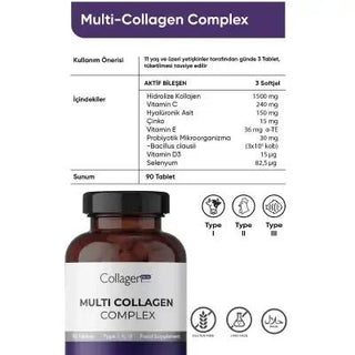 Collagen Forte Multi Collagen Complex Supplement for Skin, Hair & Nail Health - 90 Tablets Collagen Forte Multi Collagen Complex - 90 Tablets for Skin, Hair & Nails Collagen Supplement, Multi Collagen Complex, Skin Health Supplement, Hair and Nail Support, Dietary Collagen, Anti-Aging Supplement, Wellness Supplement, Beauty Supplement, Health and Wellness, Dietary Supplements, Skin Care, Hair Care, Nail Care