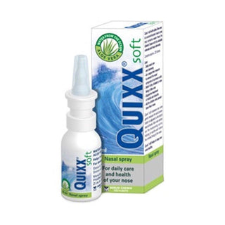 Quixx Soft Natural Isotonic Nasal Spray with Aloe Vera - Moisturizes & Soothes Dry Nasal Passages, Preservative-Free, 1.01 fl oz Quixx Soft Natural Nasal Spray - Moisturizes & Soothes natural nasal spray, isotonic nasal spray, aloe vera nasal spray, preservative-free nasal spray, nasal moisturizer, nasal care, nasal dryness relief, soothing nasal spray, gentle nasal spray, Quixx Soft
