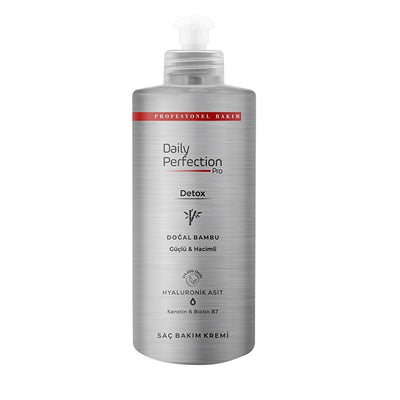 Daily Perfection Pro Detox Hair Care Cream with Natural Bamboo & Keratin - Nourishing, Moisturizing, and Detoxifying for