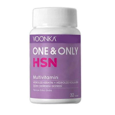 Voonka Multivitamin Supplement with Keratin & Collagen - Daily Health Boost for Adults, 32 Tablets