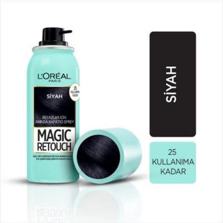Loreal Paris Magic Retouch Hair Touch-up Spray - Black, Instantly Covers Gray Roots, Suitable for All Hair Types Loreal Paris Magic Retouch Hair Touch-up Spray - Instant Gray Root Cover hair touch-up spray, gray root cover, temporary hair color, Loreal Paris Magic Retouch, black hair spray, hair care, cosmetic spray, gray hair solution, easy hair touch-up, quick hair color fix, convenient hair care, on-the-go hair touch-up, natural hair color match, salon visit alternative