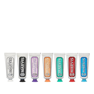 Marvis 7 Flavour Pack Toothpaste - Premium Oral Care with 7 Travel-Sized Flavors