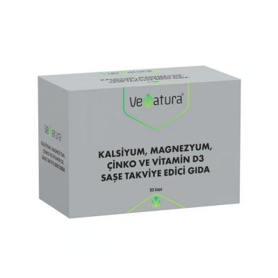 Venatura Calcium Magnesium Zinc & Vitamin D3 Supplement: Supports Bone Health & Immunity - Easy-Mix Sachets