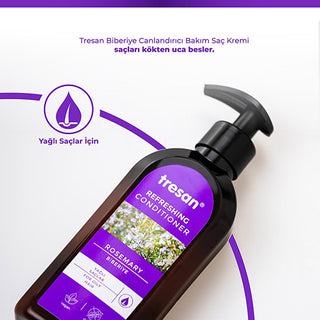 Tresan Sulfate-Free Rosemary Hair Conditioner for Nourished Hair - 300ml Tresan Rosemary Hair Conditioner - Sulfate-Free Nourishment Sulfate-free hair conditioner, Rosemary hair care, Natural hair nourishment, Moisturizing hair conditioner, Tresan hair products, Hair care, Natural ingredients, Hair nourishment, Sulfate-free, Rosemary extract, Thistle extract, Hair growth, Antioxidant hair care, Daily hair care, Gentle hair products