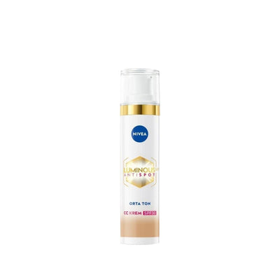 Nivea Luminous630 Anti-Dark Spot CC Cream SPF30 Medium Tone - Even Skin Tone & Sun Protection