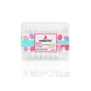 Nascita Baby Ear Cleaning Stick - Gentle & Safe for Infants, Pack of 60 Nascita Baby Ear Cleaning Stick - Safe & Gentle baby ear cleaning stick, ear cleaning for infants, baby hygiene products, earwax removal for babies, gentle baby care, infant ear care, baby care products, ear cleaning solution, safe for babies, pack of 60, Nascita baby products