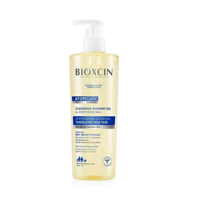Bioxcin Cleansing Shower Oil for Sensitive Skin - Gentle, Fragrance-Free, 16.91 fl oz