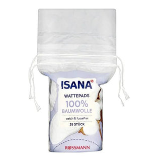 Isana Cotton Pads for Daily Skincare and Makeup Removal - 35 Count, Hypoallergenic & Gentle Isana Cotton Pads for Gentle Makeup Removal cotton pads, makeup removal, daily skincare, natural skincare products, hypoallergenic cotton, gentle skincare, sensitive skin products, makeup remover, skincare routine, beauty essentials