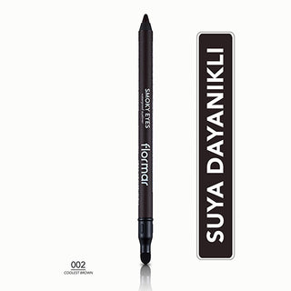 Flormar Coolest Brown Smoky Eyes Waterproof Eyeliner Pencil: Smudge-Proof, Long-Lasting Matte Brown Eyeliner for Effortless Smoky Eyes Flormar Brown Smoky Eye Pencil: Waterproof, Smudge-Proof Eyeliner smoky eye pencil, waterproof eyeliner, smudge proof eyeliner, brown eyeliner, matte eyeliner, long lasting eyeliner, eyeliner for smoky eyes, Flormar eyeliner, cotton oil eyeliner, eyeliner, eye makeup, smudge-proof, long-lasting, easy application, makeup, cosmetics, beauty, Coolest Brown, water-resistant, cot