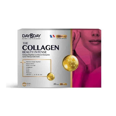 Day2Day Collagen Supplement with Vitamins - Age-Defying Beauty Drink, 30 Sachets