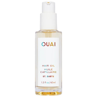 OUAI St. Barts Hair Oil: Tropical Scented Frizz Control & Heat Protection (450°F), Shine Enhancing, For Damaged Hair OUAI St. Barts Hair Oil: Frizz Control, Heat Protection St. Barts hair oil, frizz control hair oil, heat protectant hair oil, shine enhancing hair oil, tropical scented hair oil, hair oil for damaged hair, hair oil for heat protection, hair oil, hair serum, hair treatment, frizz control, heat protection, shine, damaged hair, dry hair, tropical scent, OUAI, beauty, hair care, Ama Oil, Borage O