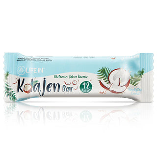 Life In Hindistan Collagen Bar - Gluten-Free, High Fiber, No Added Sugar Snack Life In Hindistan Collagen Bar - Healthy Gluten-Free Snack collagen bar, healthy snack, gluten-free, no added sugar, high fiber, Vitamin C rich, Zinc supplement, Biotin supplement, fitness enthusiasts, health-conscious individuals, snack options, protein-rich foods, sugar-restricted diets, guilt-free snacking, digestive health, immune system support, skin health, hair health, joint health