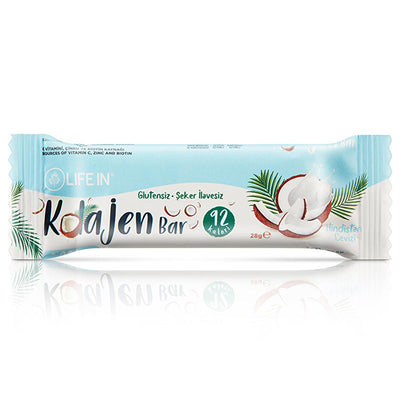 Life In Hindistan Collagen Bar - Gluten-Free, High Fiber, No Added Sugar Snack