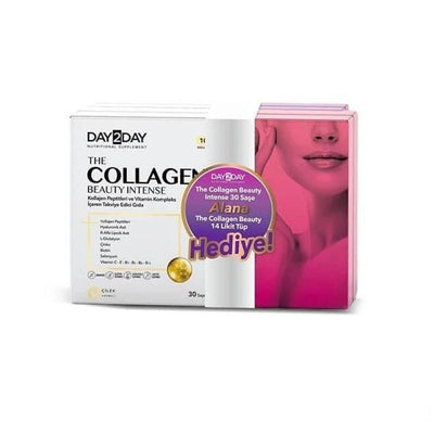 Day2Day Collagen Supplement - 30 Sachets with 14 Liquid Tubes Gift, Anti-aging Beauty and Health