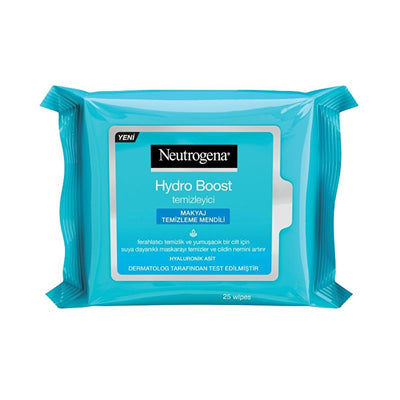 Neutrogena Hydro Boost: Hydrating Makeup Remover Wipes - Gently Cleanse & Remove Waterproof Makeup, Hyaluronic Acid, For