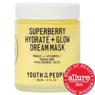 Superberry Hydrate + Glow Dream Night Cream + Mask with Vitamin C - Vegan, Cruelty-Free Night Cream for Dry, Dull Skin Superberry Night Cream + Mask with Vitamin C - Hydrate & Glow Vitamin C Night Cream, Hydrating Face Mask, Vegan Skincare, Cruelty-Free Beauty Products, Anti-Aging Night Cream, Dry Skin Moisturizer, Brightening Face Cream, Squalane and Hyaluronic Acid Skincare, Night Cream, Face Mask, Skincare, Hydration, Radiance, Vegan, Cruelty-Free, Sustainable Beauty, Dry Skin, Dull Skin, Normal Skin, Co