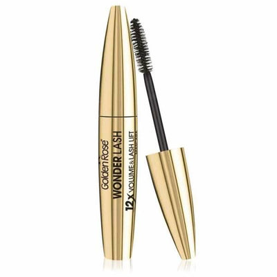 Golden Rose Wonder Lash Mascara: Volumizing, Lengthening Black Mascara with Provitamin B5 for Dramatic Eyelashes