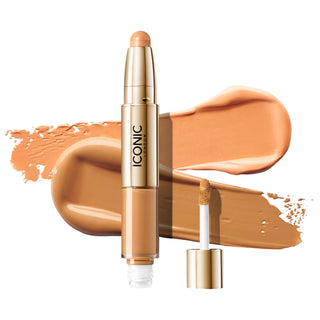 Radiant Concealer & Brightening Crayon Duo - Vegan, Cruelty-Free Makeup for Flawless Finish Radiant Concealer & Brightening Crayon Duo vegan concealer, cruelty-free brightening crayon, liquid concealer, brightening makeup, dual-ended concealer, makeup, face makeup, concealer, vegan makeup, cruelty-free makeup, under-eye brightening, medium-to-full coverage, travel makeup, daily makeup, special occasion makeup